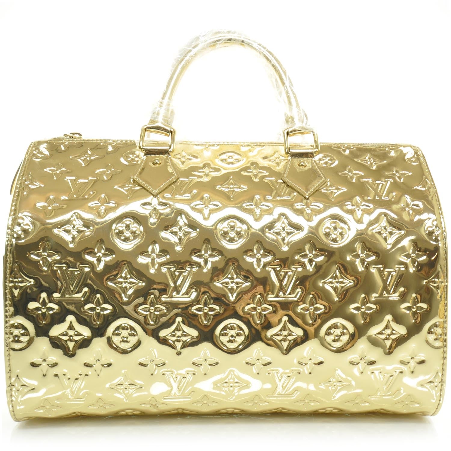 Louis Vuitton Monogram Miroir Speedy 30 Gold 1 of 11