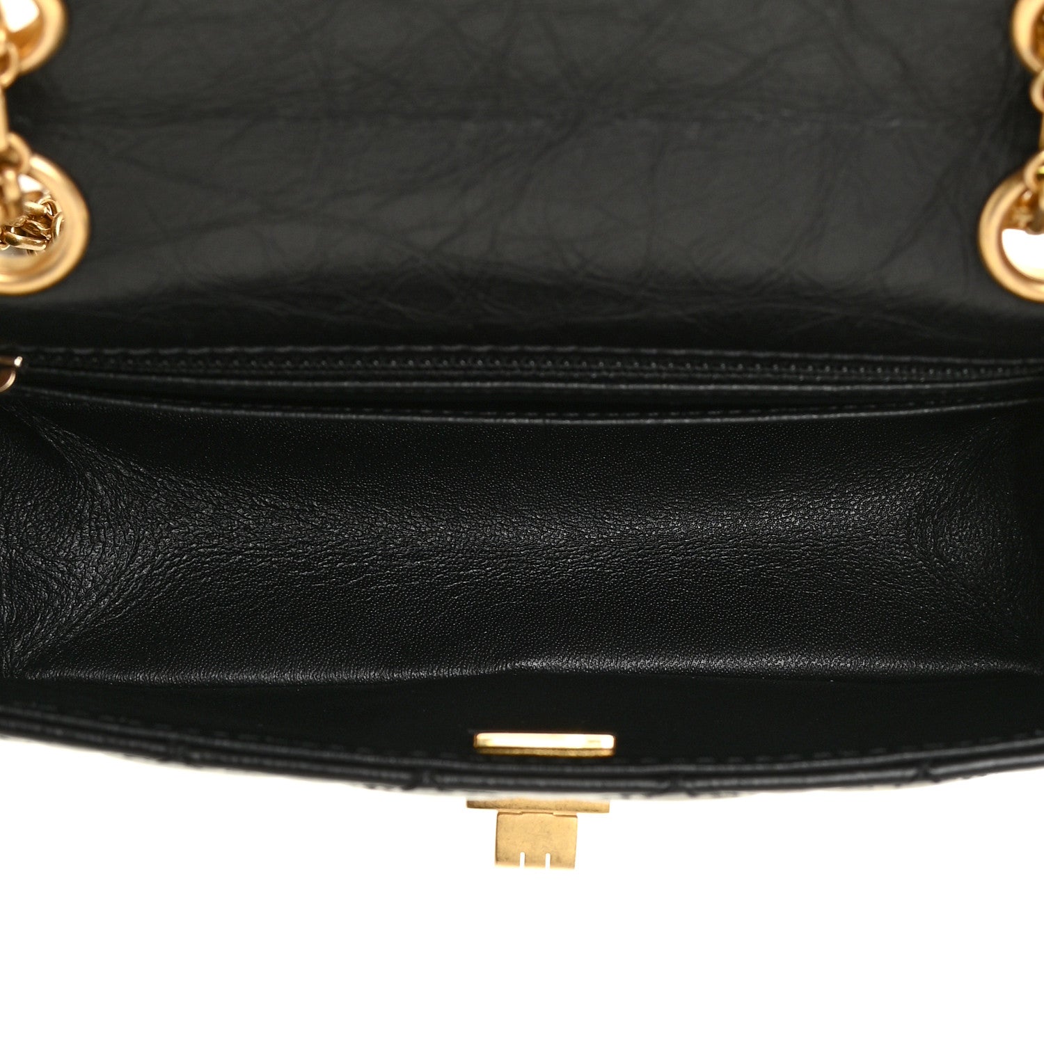 Chanel Aged Calfskin Quilted 2.55 Reissue Mini Flap Black 5 of 12