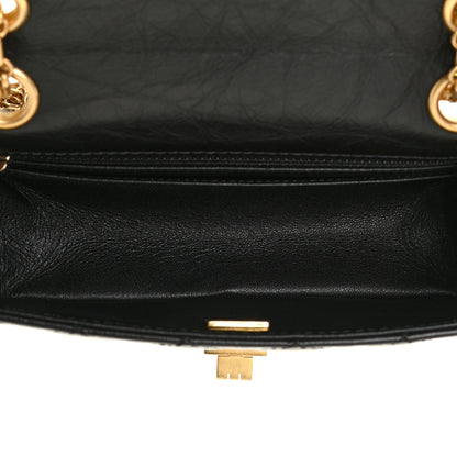 Chanel Aged Calfskin Quilted 2.55 Reissue Mini Flap Black 5 of 12