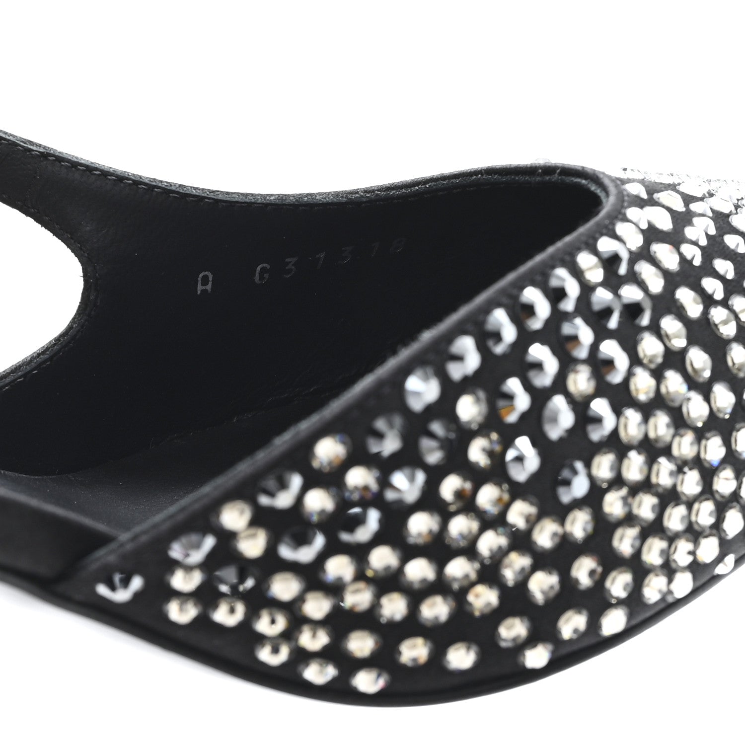 Chanel Strass Cap Toe CC Slingback Pumps 38.5 Black 9 of 10