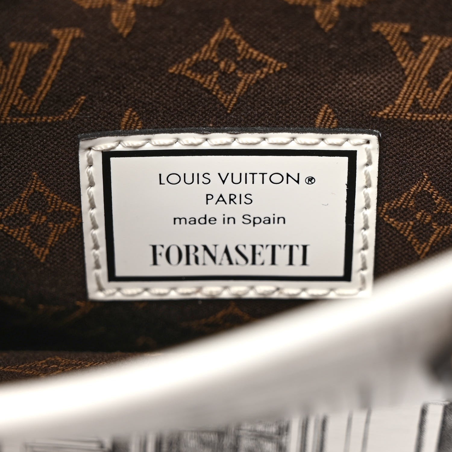 Louis Vuitton X FORNASETTI Calfskin Architettura Petit Sac Plat Black White 5 of 8