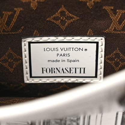 Louis Vuitton X FORNASETTI Calfskin Architettura Petit Sac Plat Black White 5 of 8