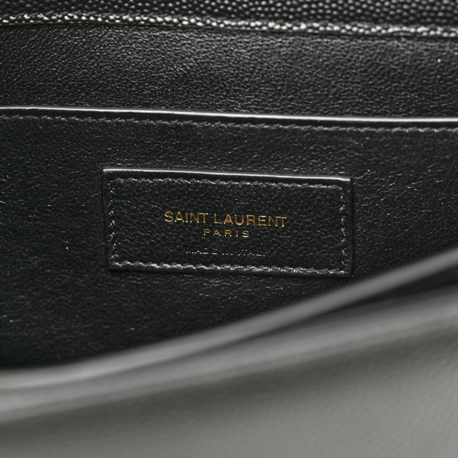 Saint Laurent Grain de Poudre Medium Classic Monogram Cassandra Top Handle Black 7 of 10