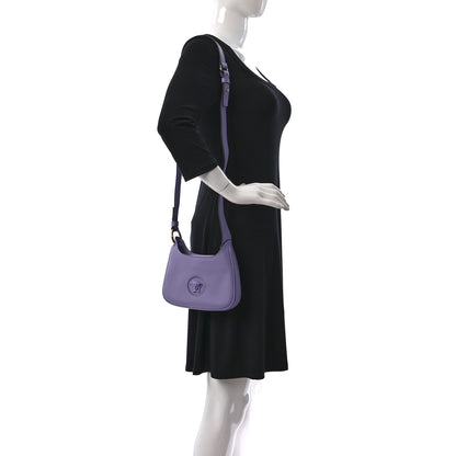 Versace Calfskin La Medusa Small Hobo Crossbody Lilac 2 of 8