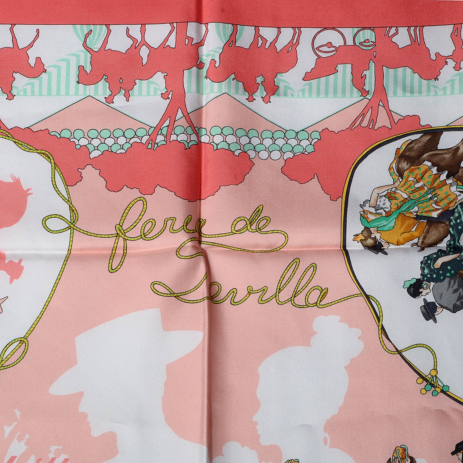 Hermes Silk Feria de Sevilla Scarf 90 80090 – FASHIONPHILE