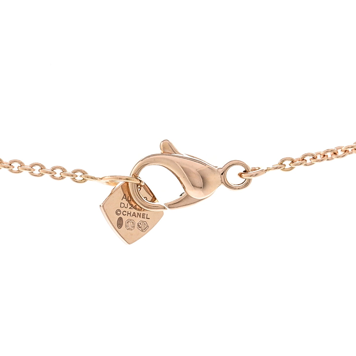 18K Beige Gold Coco Crush Round Pendant Necklace