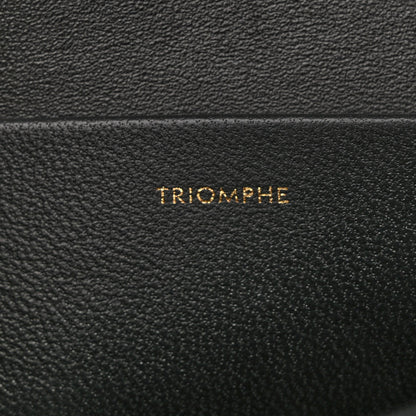 Celine Shiny Calfskin Cuir Triomphe Chain Shoulder Bag Black 7 of 12
