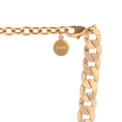 Christian Dior Metal Danseuse Etoile Chain Choker Necklace Gold 5 of 5