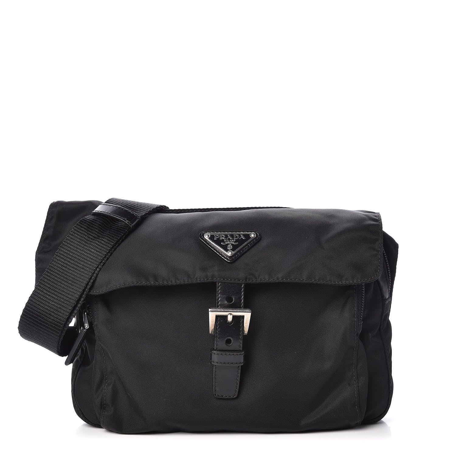 Prada Nylon Vela Messenger Black 1 of 9