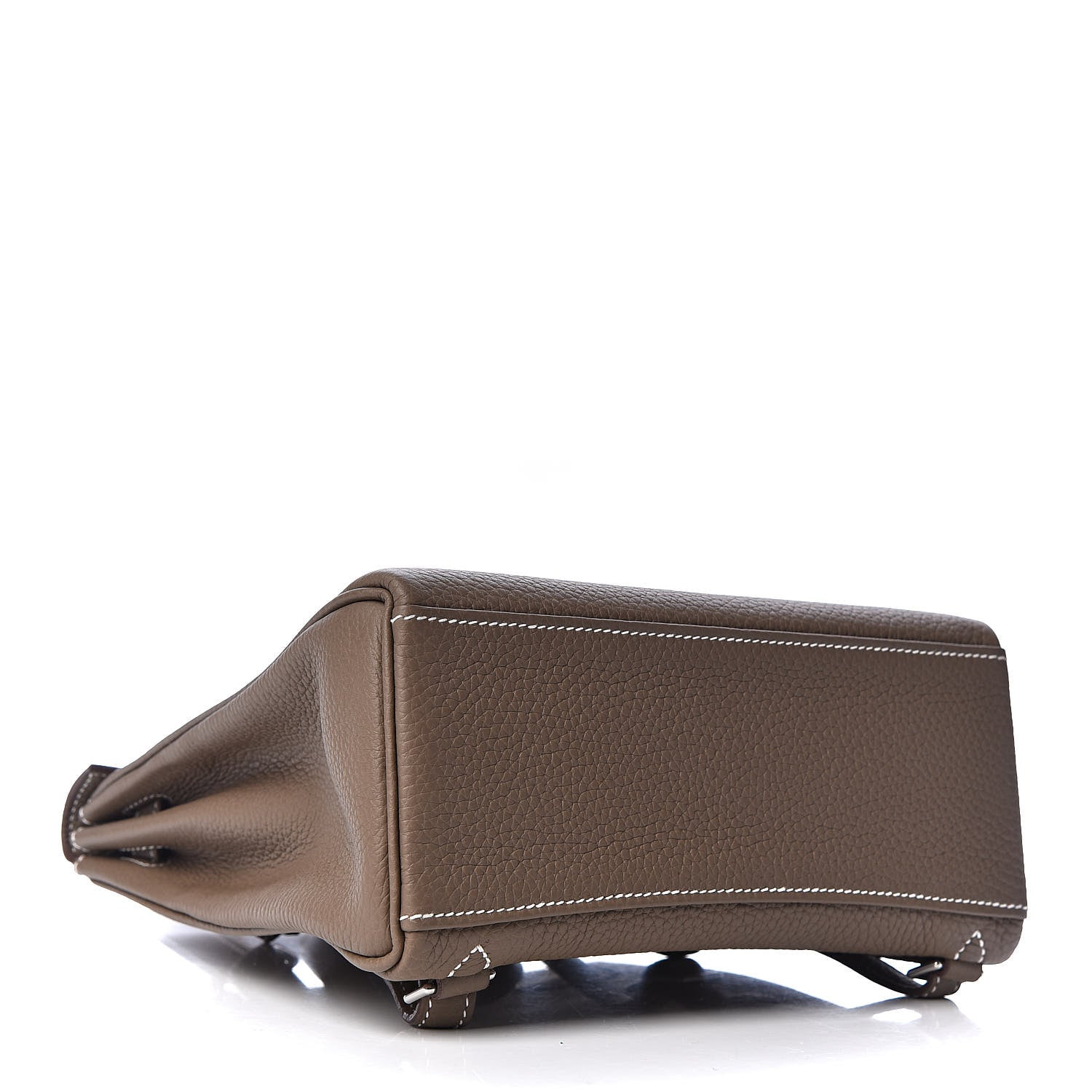 Hermes Taurillon Clemence Kelly Ado Backpack Etoupe 4 of 12