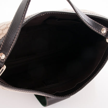 Gucci Monogram Large New Ladies Web Hobo Dark Brown 5 of 7