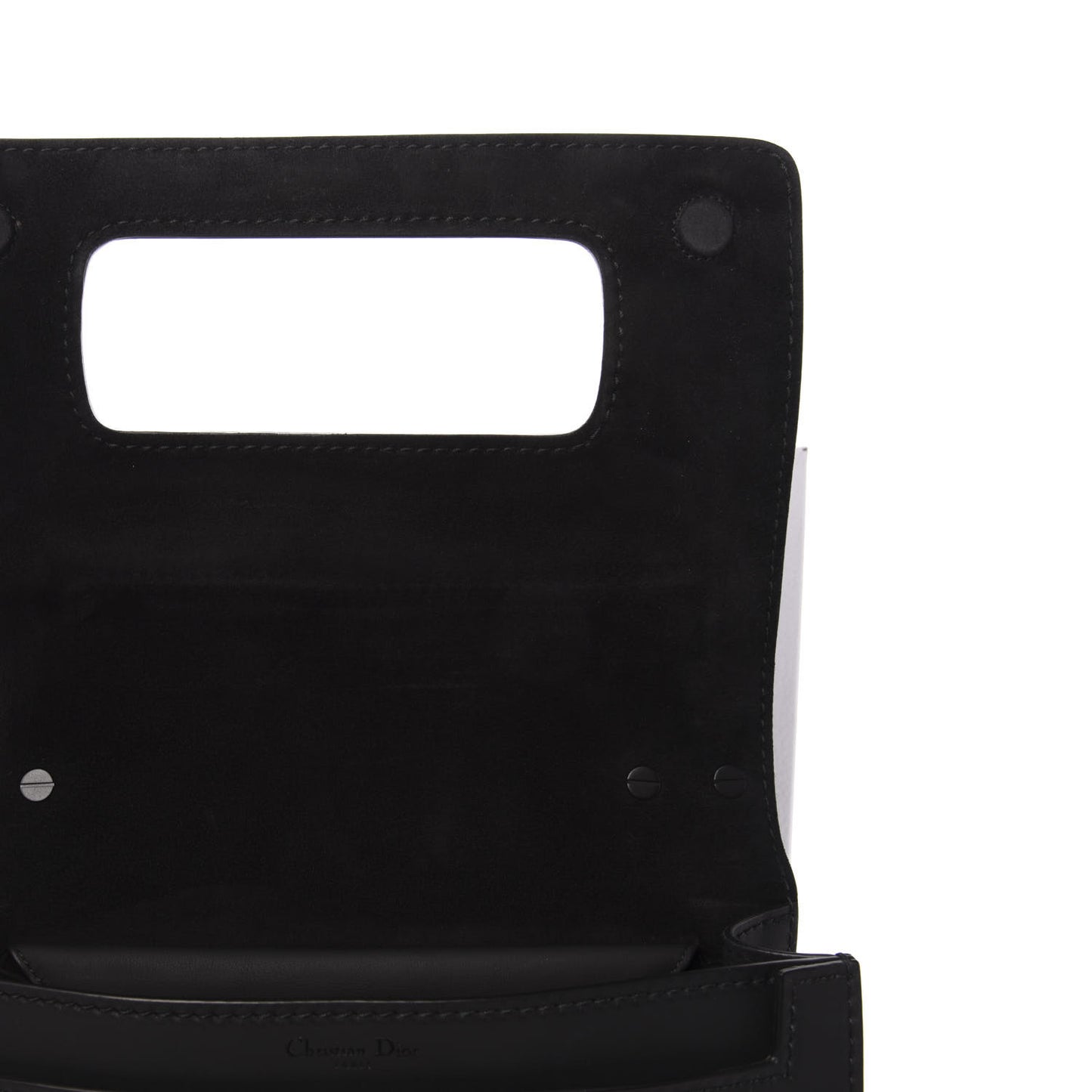 Calfskin J'Adior Chain Flap Bag Black
