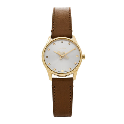 Gucci Stainless Steel Calfskin 29mm G-Timeless Bee Quartz Watch 1 of 5