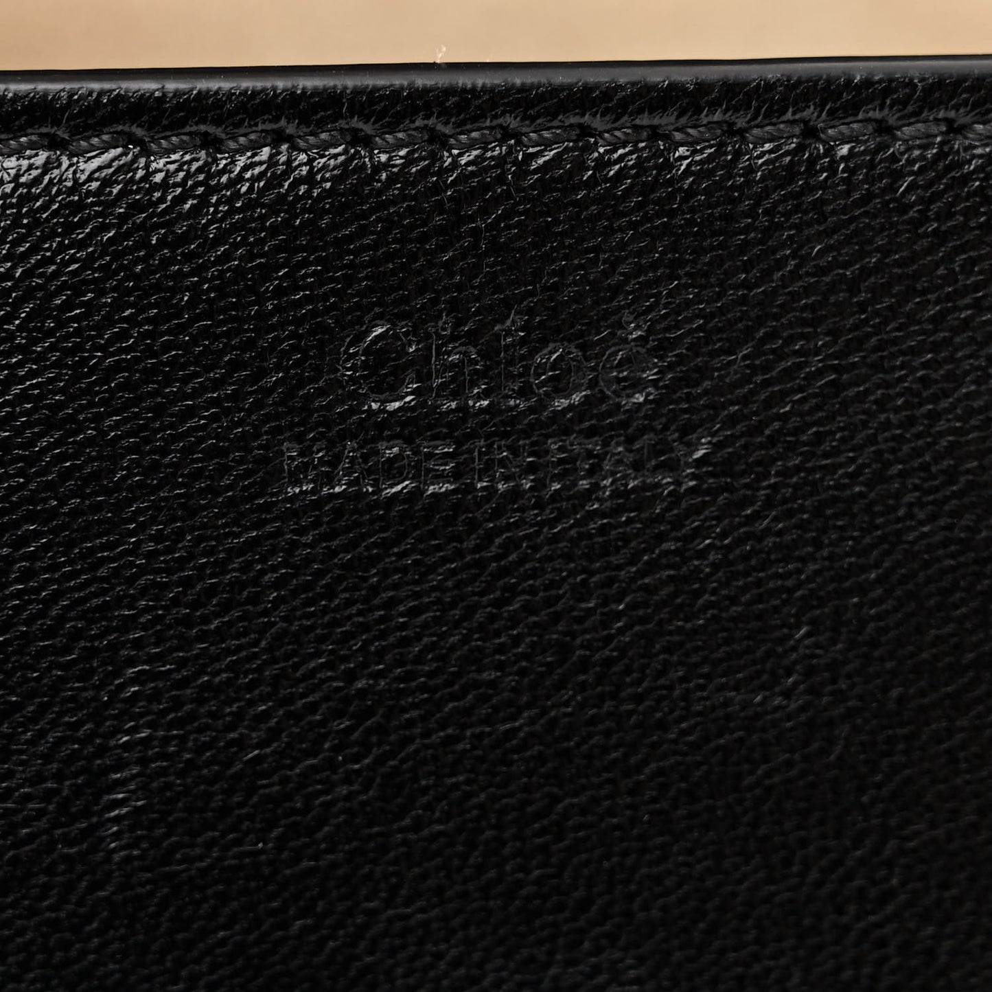 Calfskin Embroidered Drew Shoulder Bag Black