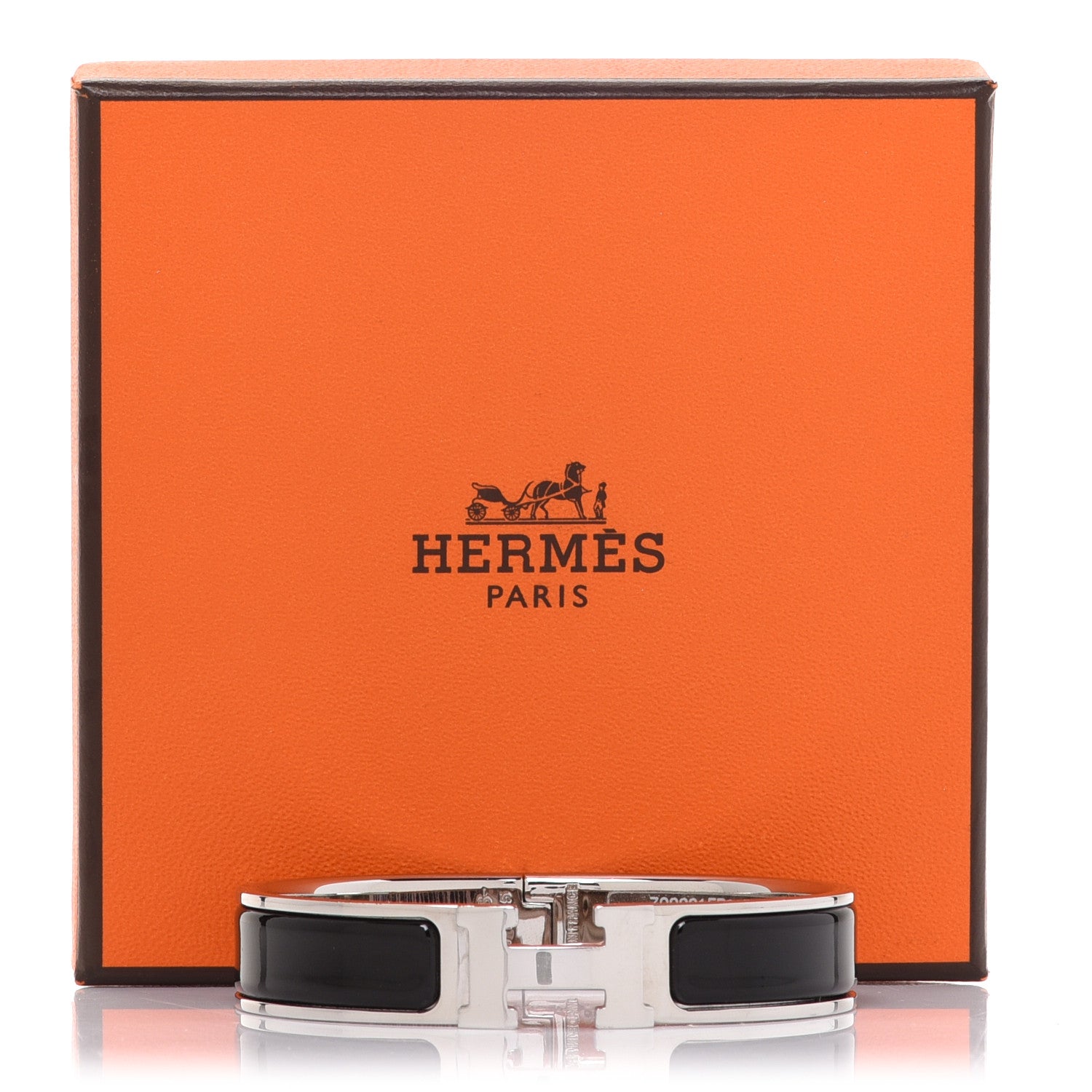 Hermes Enamel Narrow Clic Clac H Bracelet PM Black 6 of 6
