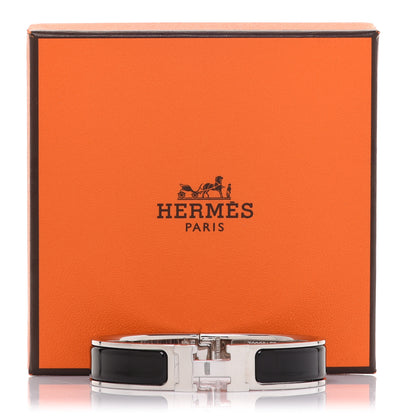 Hermes Enamel Narrow Clic Clac H Bracelet PM Black 6 of 6