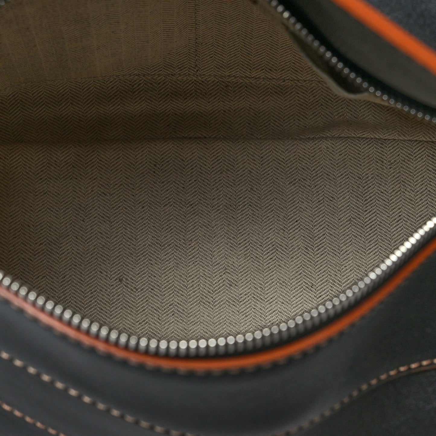 Calfskin Medium Puzzle Bag Black Tan