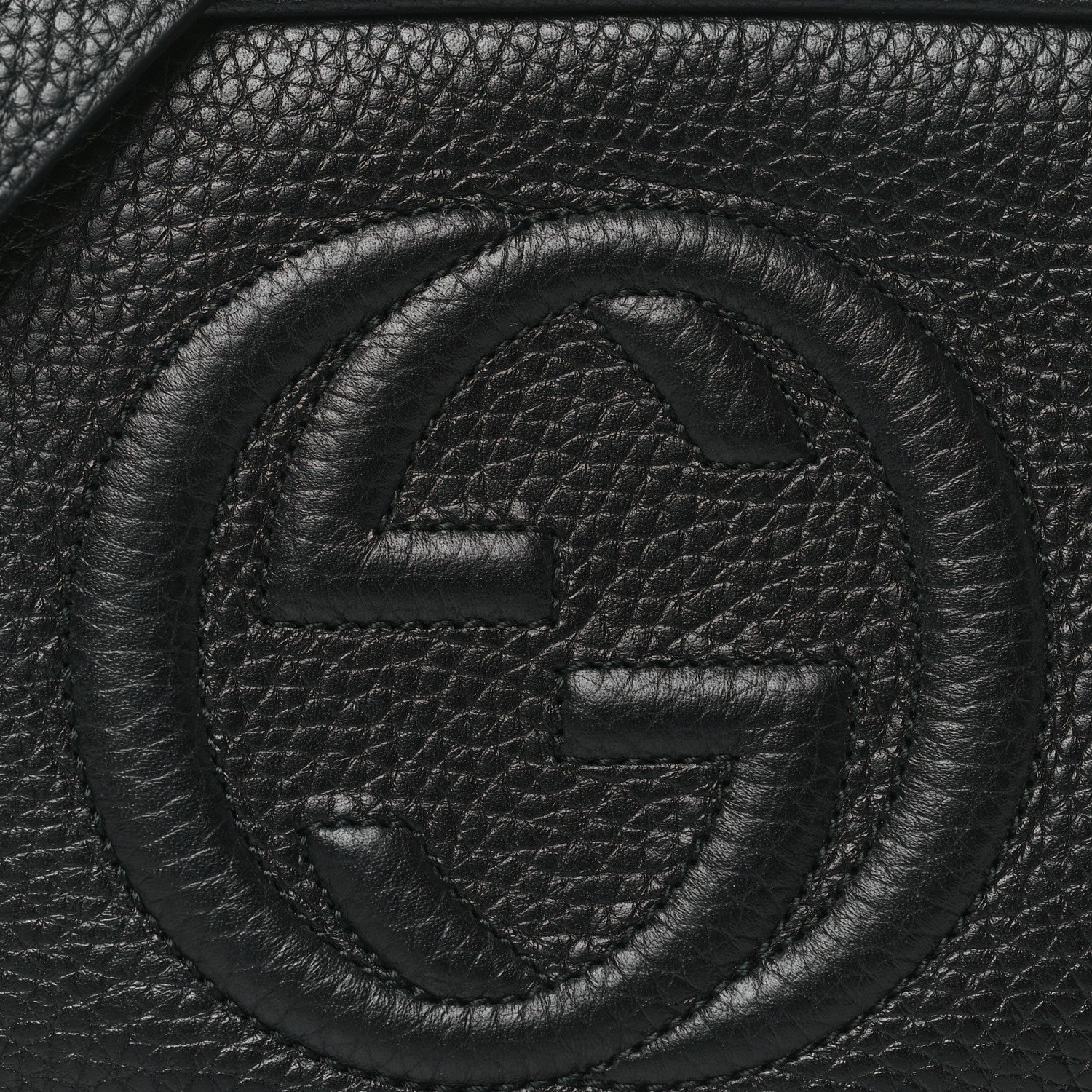 Gucci Pebbled Calfskin Mini Soho Disco Bag Black 8 of 10