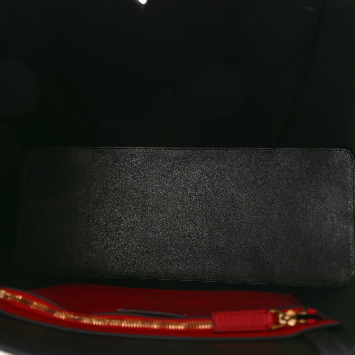 Calfskin Large Vlogo Fillme Tote Black