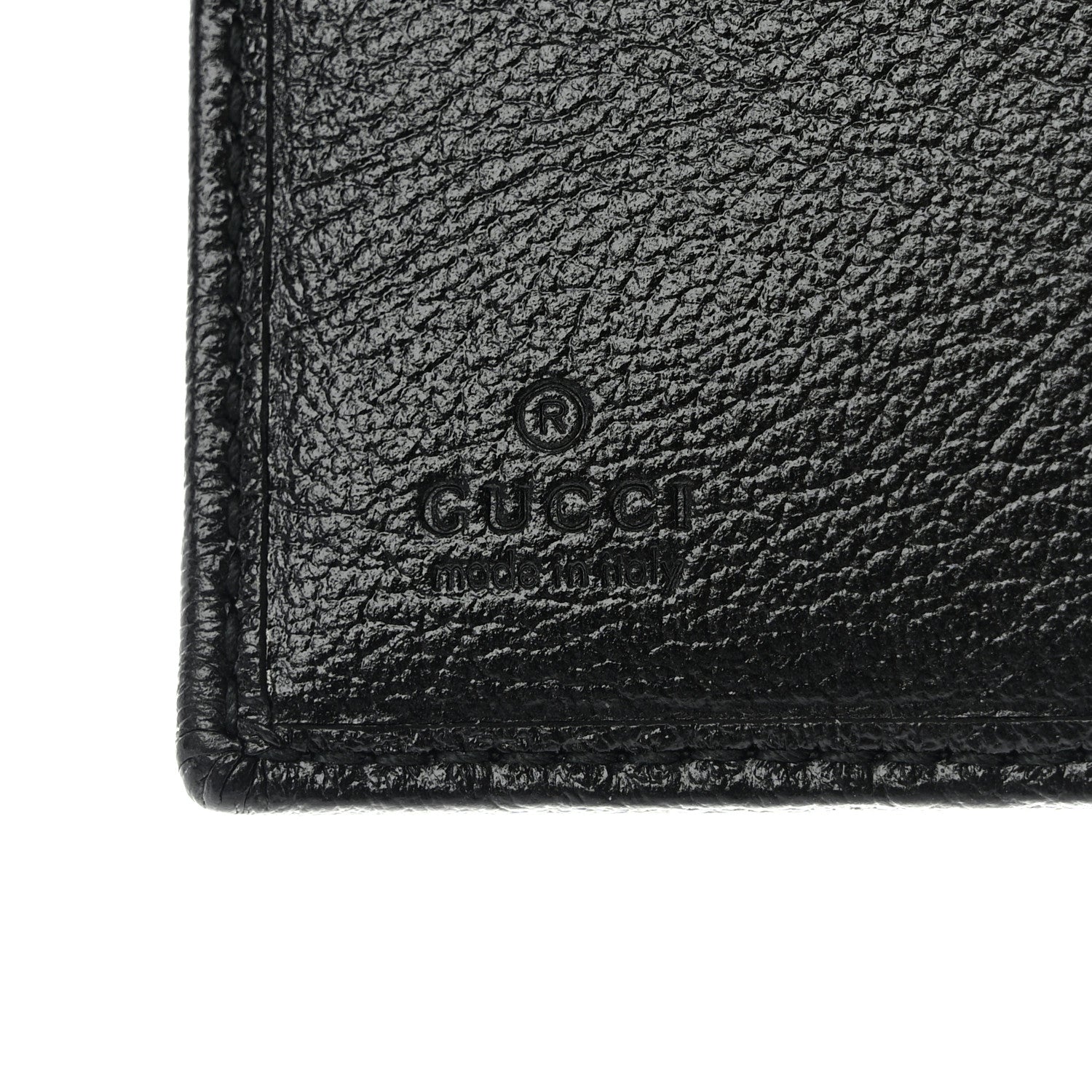 Gucci Textured Calfskin Web Rajah Trifold Black 7 of 10