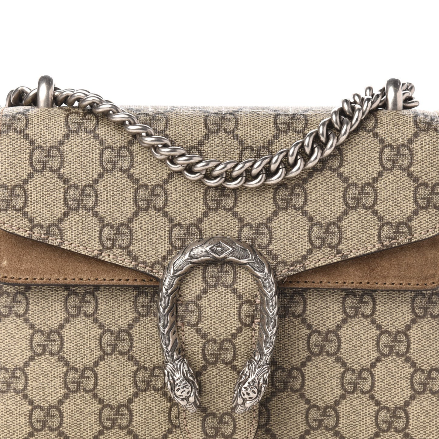 GG Supreme Monogram Mini Dionysus Shoulder Bag Taupe