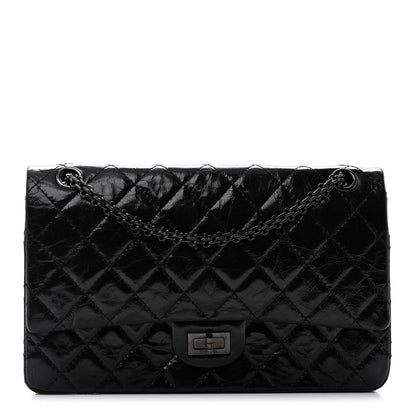 Chanel Metallic Aged Calfskin Quilted 2.55 Reissue 226 Flap So Black 1 of 10
