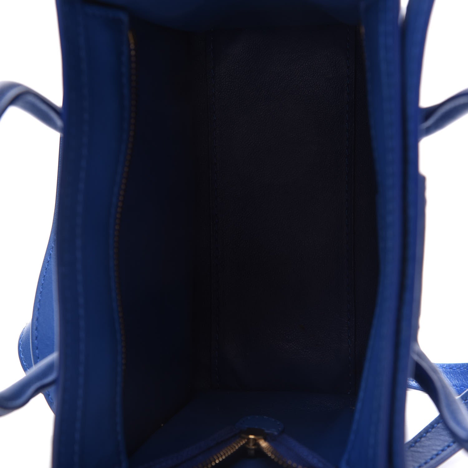 Celine Smooth Calfskin Nano Luggage Royal Blue 5 of 10