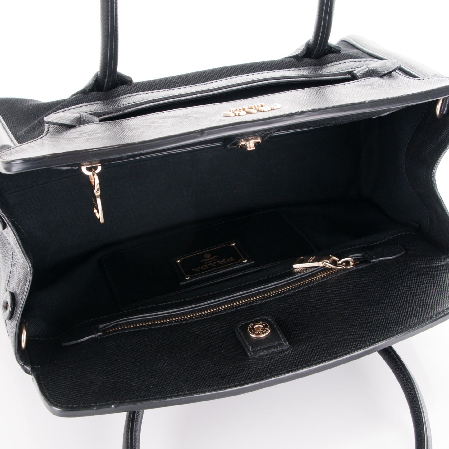 Canapa Saffiano Shoulder Bag Nero Black