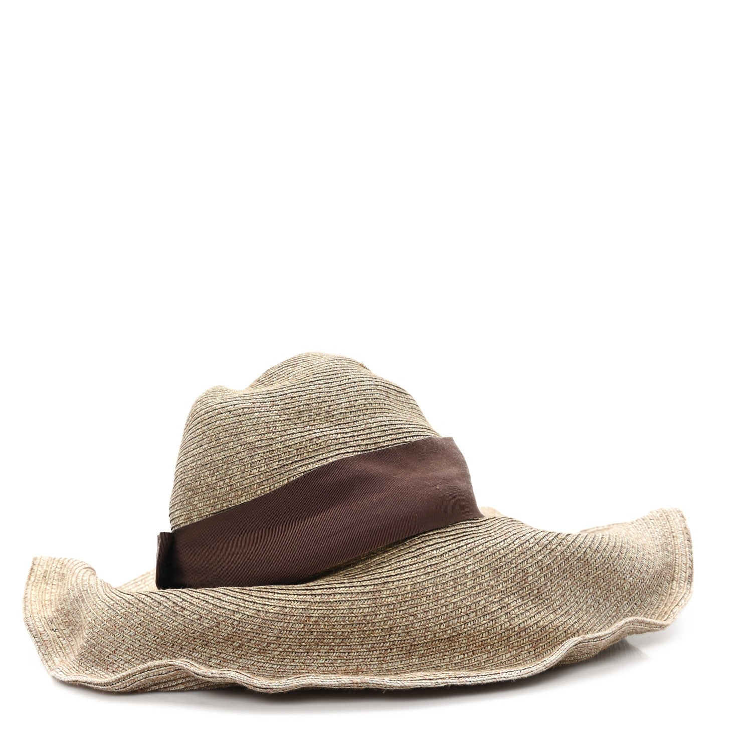 Gucci Paper Blend Wide Brim Hat S Brown 1807068 – FASHIONPHILE