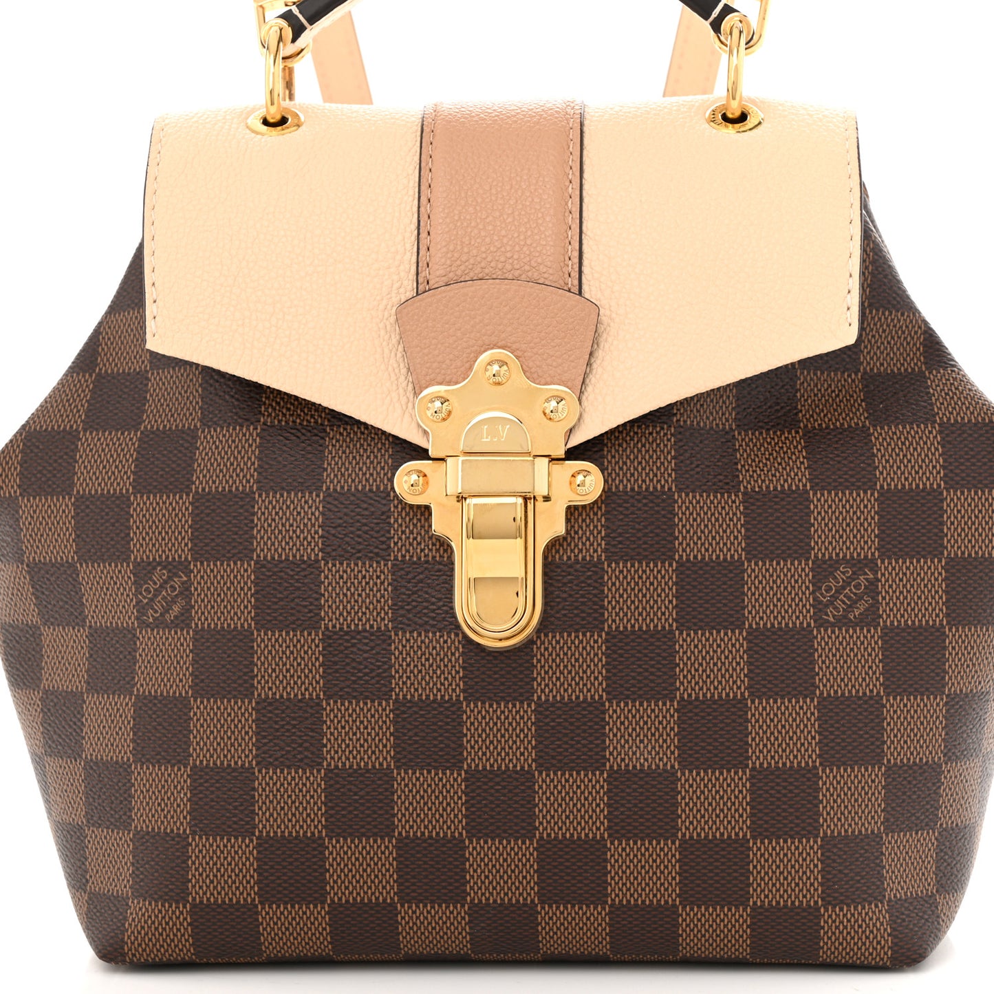 Damier Ebene Clapton Backpack Creme