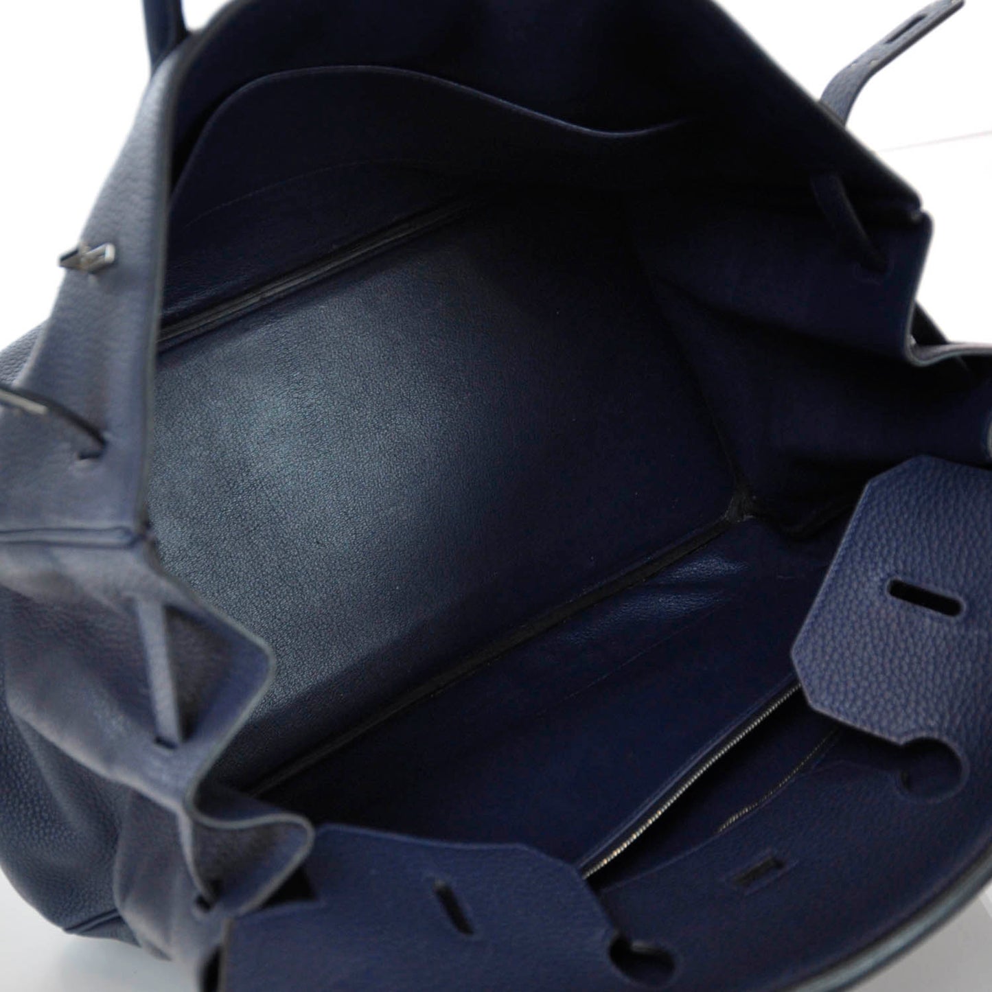 Taurillon Clemence Birkin 40 Bleu Abysse