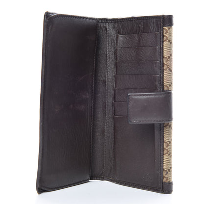 Gucci Monogram Margaux Calfskin Sukey Continental Organizer Wallet Beige Ebony Cocoa 6 of 12