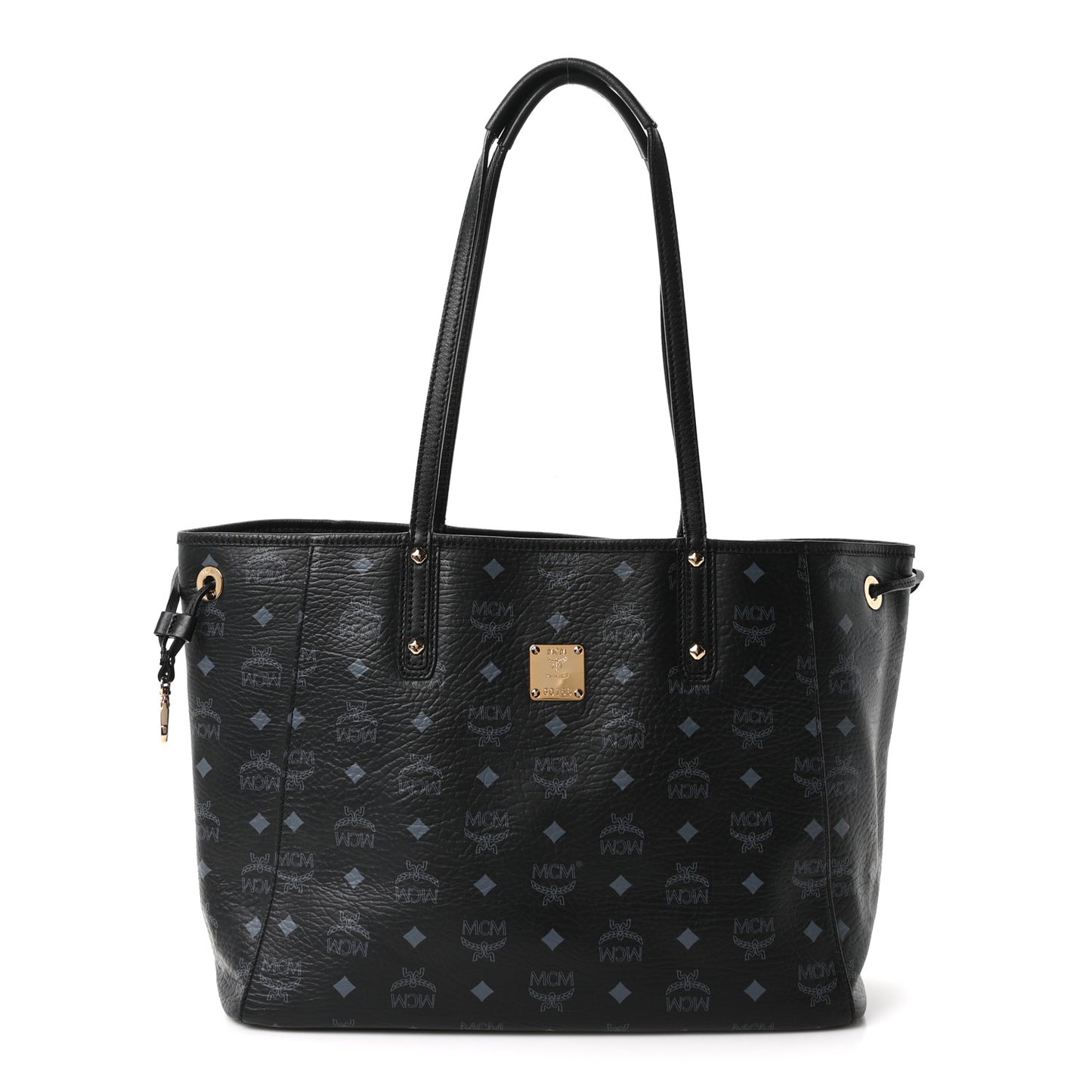 Visetos Medium Liz Reversible Shopper Tote Black