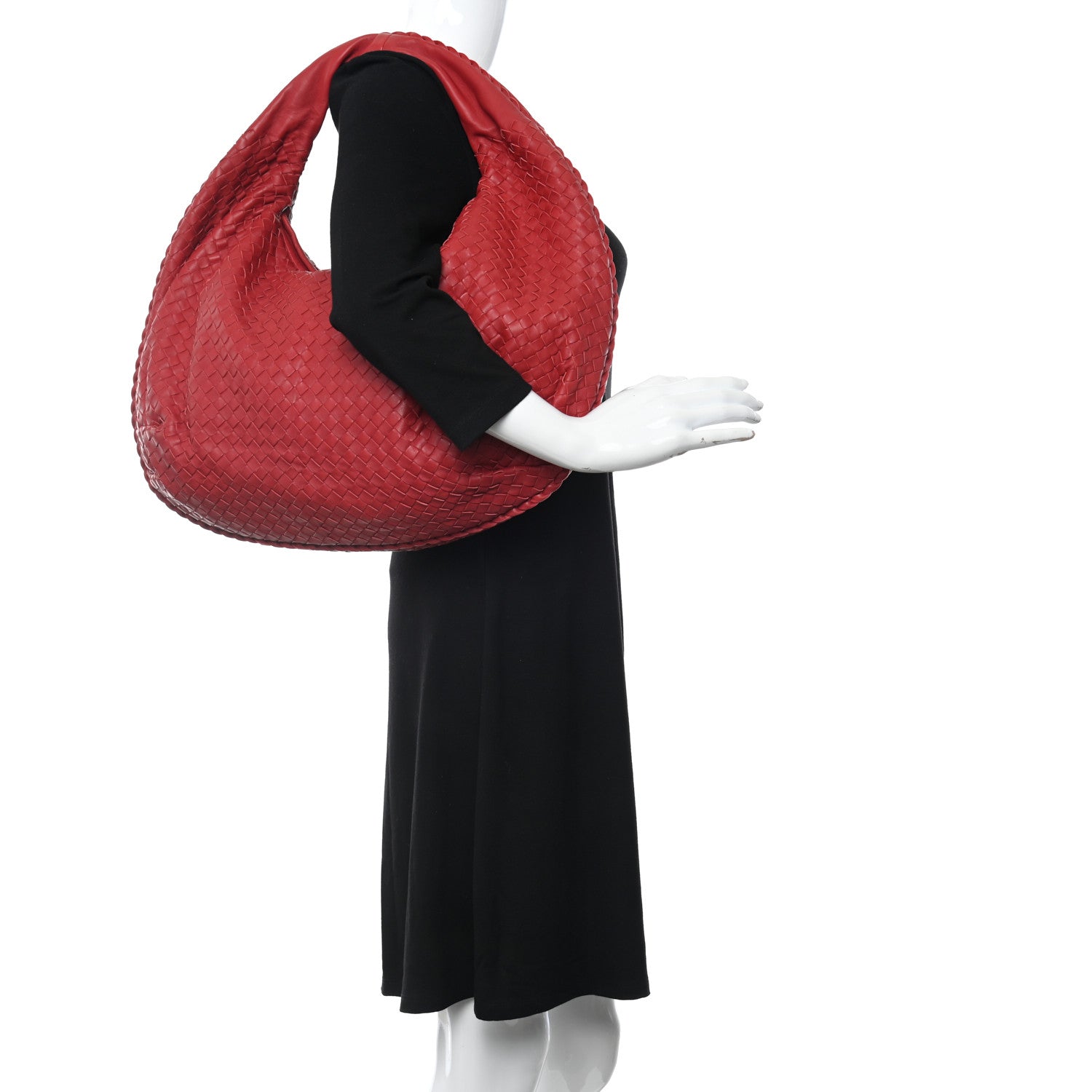 Bottega Veneta Nappa Intrecciato Large Belly Veneta Hobo Fraise 2 of 8