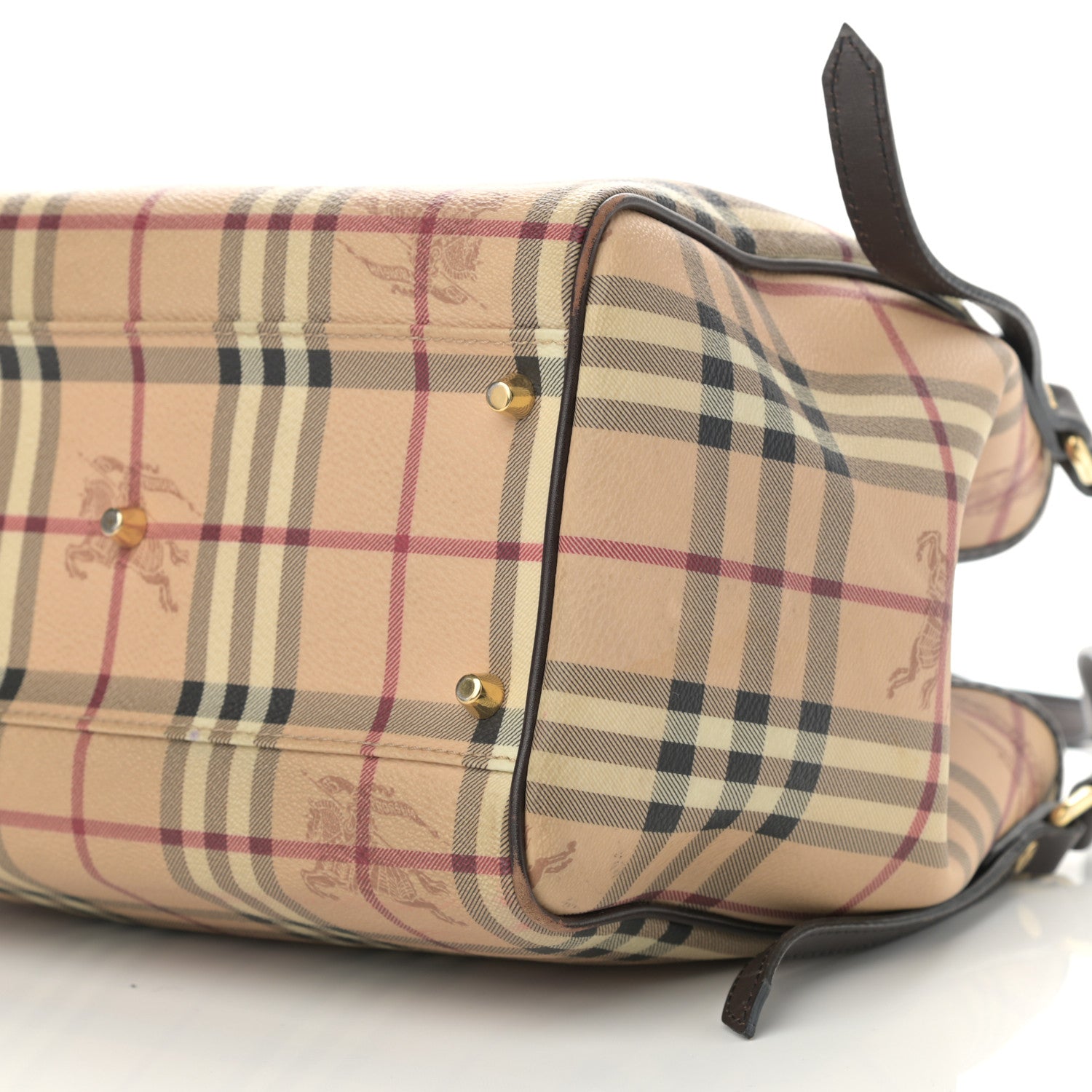 Burberry Haymarket Check Small Canterbury Tote Chocolate 11 of 13