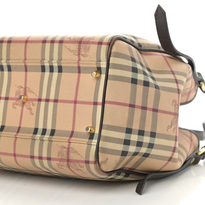 Burberry Haymarket Check Small Canterbury Tote Chocolate 11 of 13