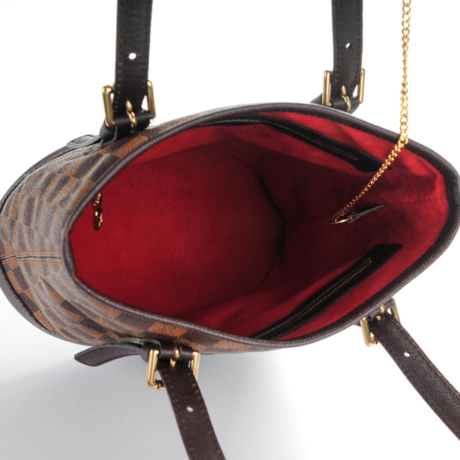 Louis Vuitton Damier Ebene Marais Bucket 23 5 of 8