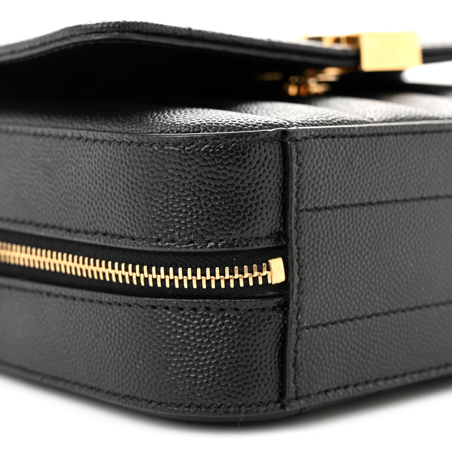 Grained De Poudre Matelasse Monogram Vicky Camera Bag Black