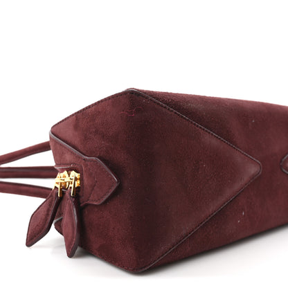 Alaia Suede Goatskin Medium Le Teckel Bag Rouge Grenat 9 of 10