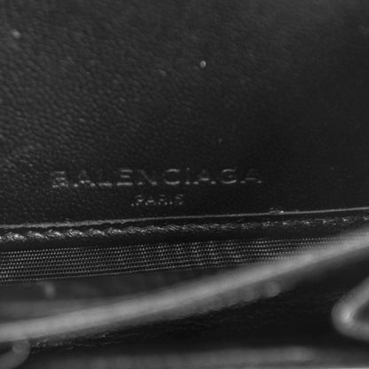 Balenciaga Calfskin Zip Card Wallet Black 6 of 7