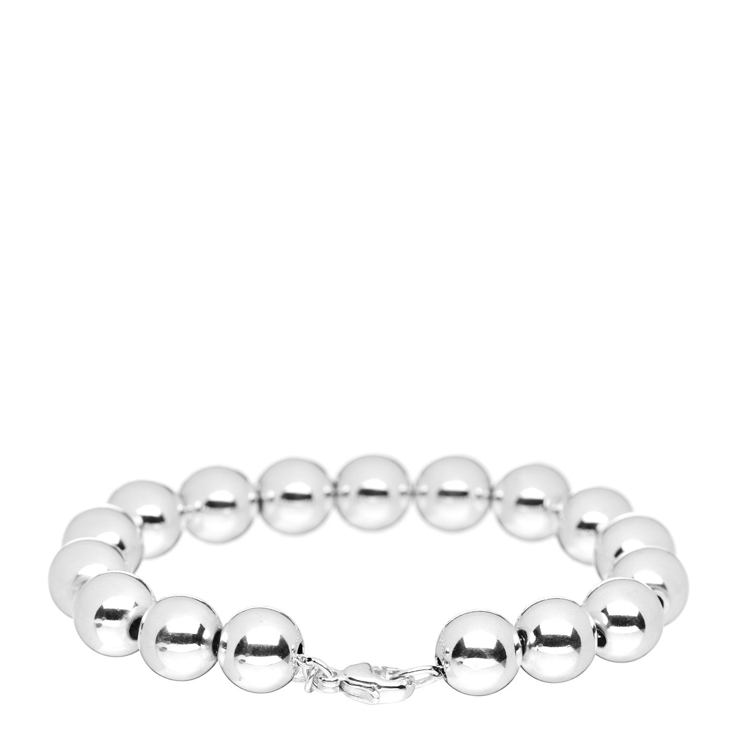 Tiffany Sterling Silver 10mm HardWear Ball Bracelet 3 of 4