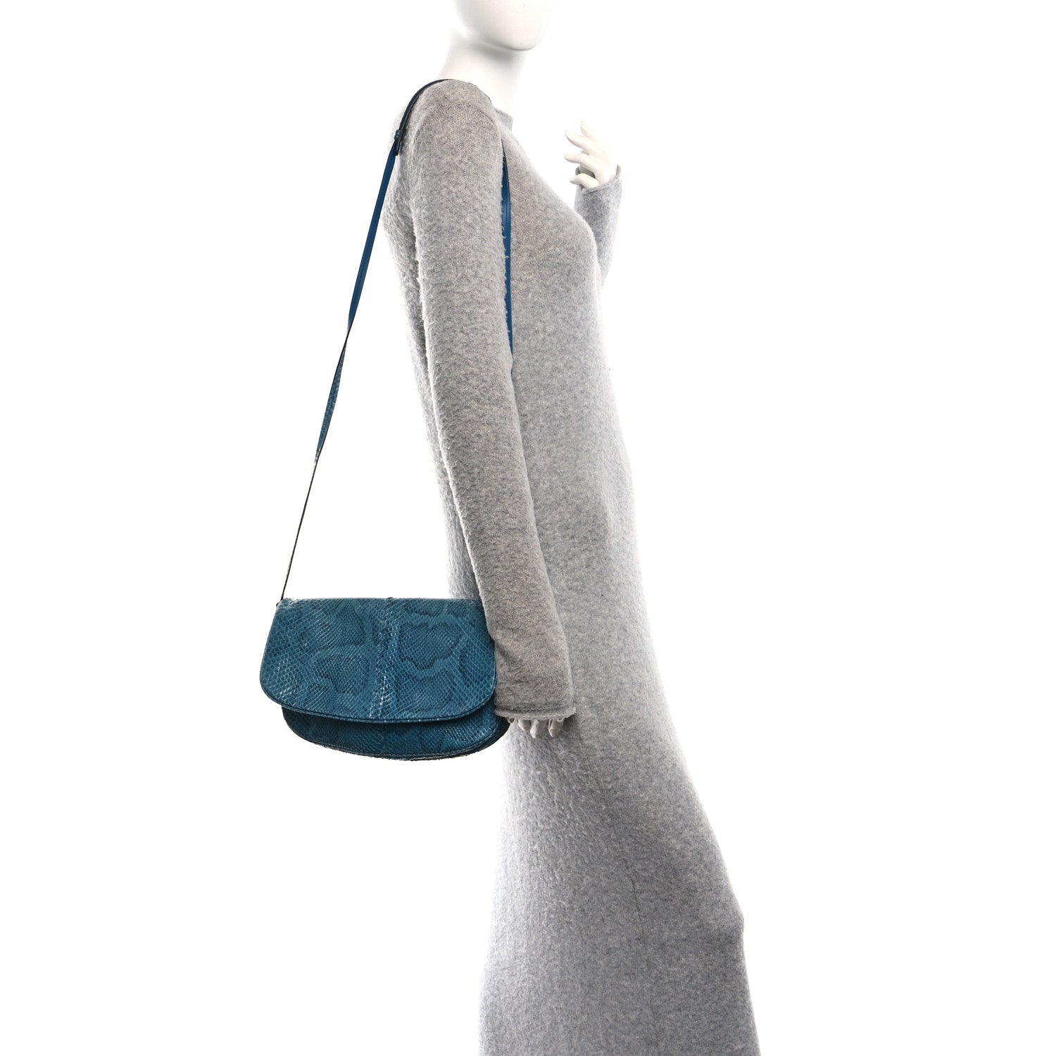 Bottega Veneta Ayers Crossbody Messenger Blue 2 of 9