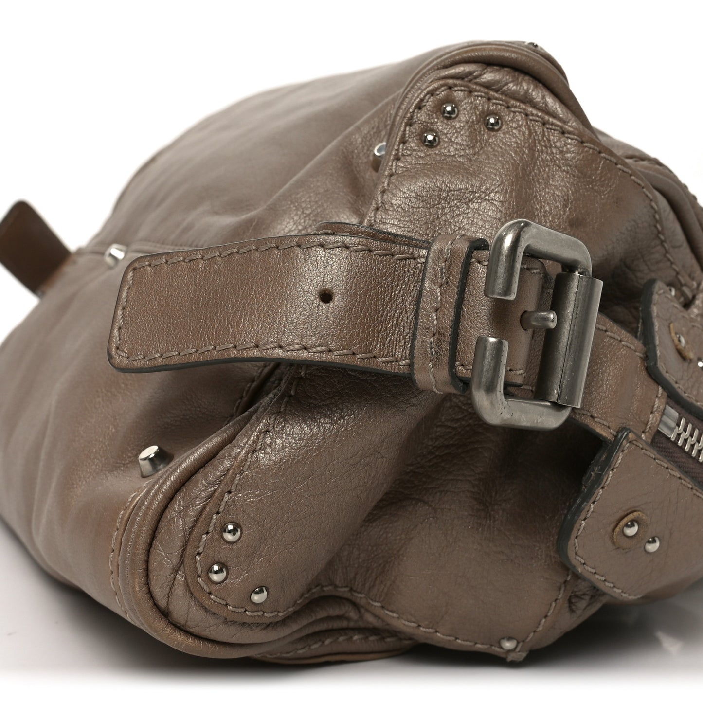 Calfskin Paddington Shoulder Bag Beige