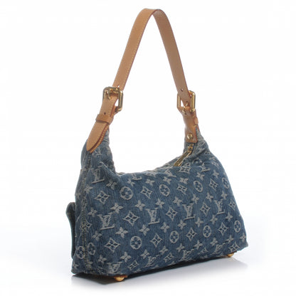 Louis Vuitton Monogram Denim Baggy PM Blue 3 of 7