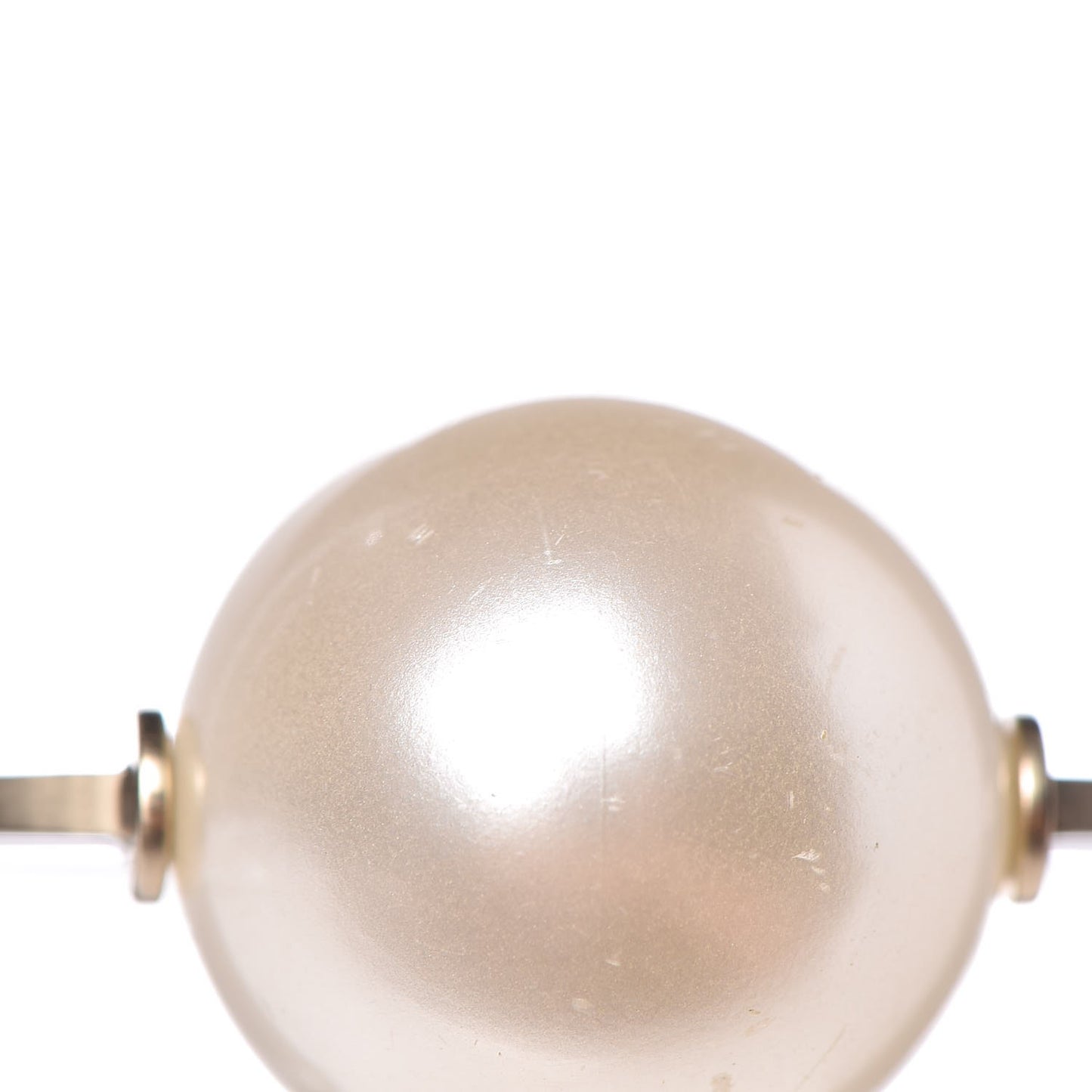 Pearl CC Bracelet Gold