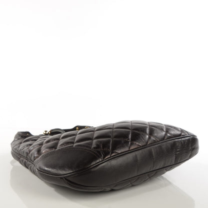 Burberry Leather Quilted Brook Hobo Brown 4 of 11