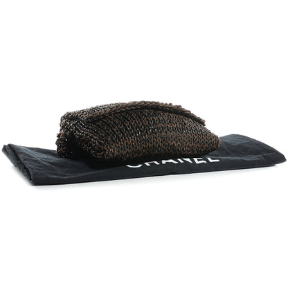 Chanel Knitted Leather Waist Belt Bag Brown 4 of 7