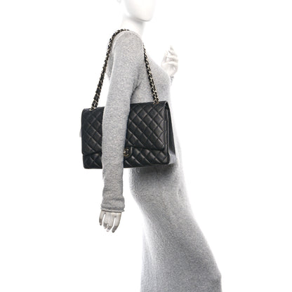 Chanel Caviar Quilted Maxi Double Flap Black 2 of 13