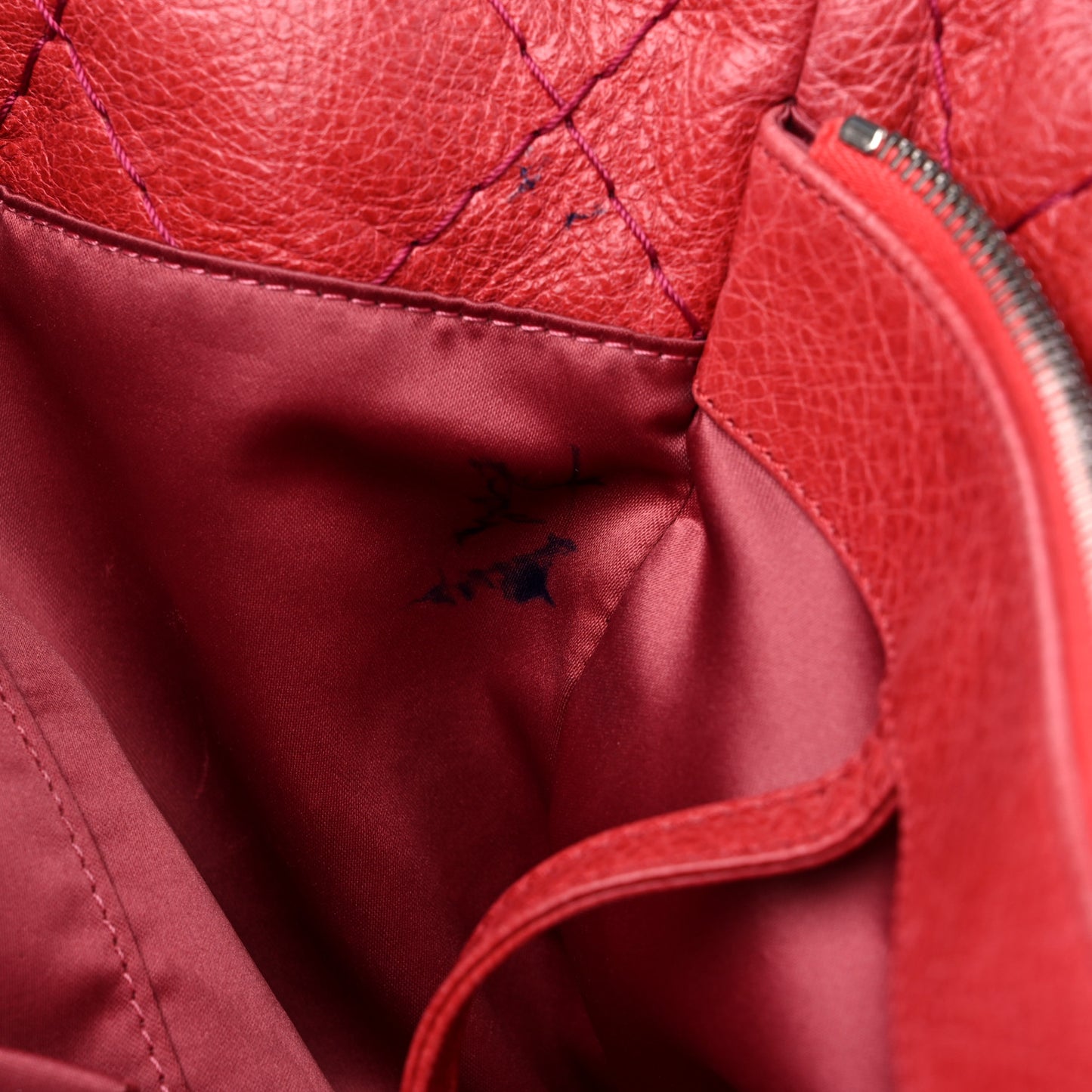Glazed Calfskin Large On The Road Tote Pink