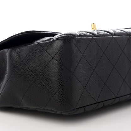 Chanel Caviar Quilted Jumbo Single Flap Black 5 of 7